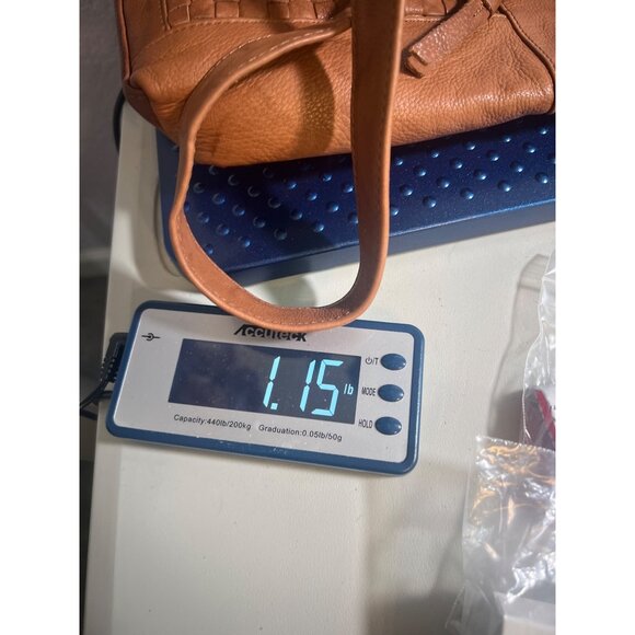 Great American Leather Works Tan Leather Shoulder Bag Crossbody Purse Adjustable - Picture 14 of 14